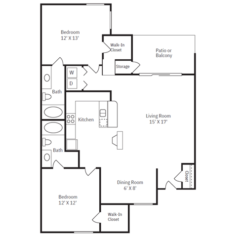 a floor plan of a house with a bedroom and a living room
